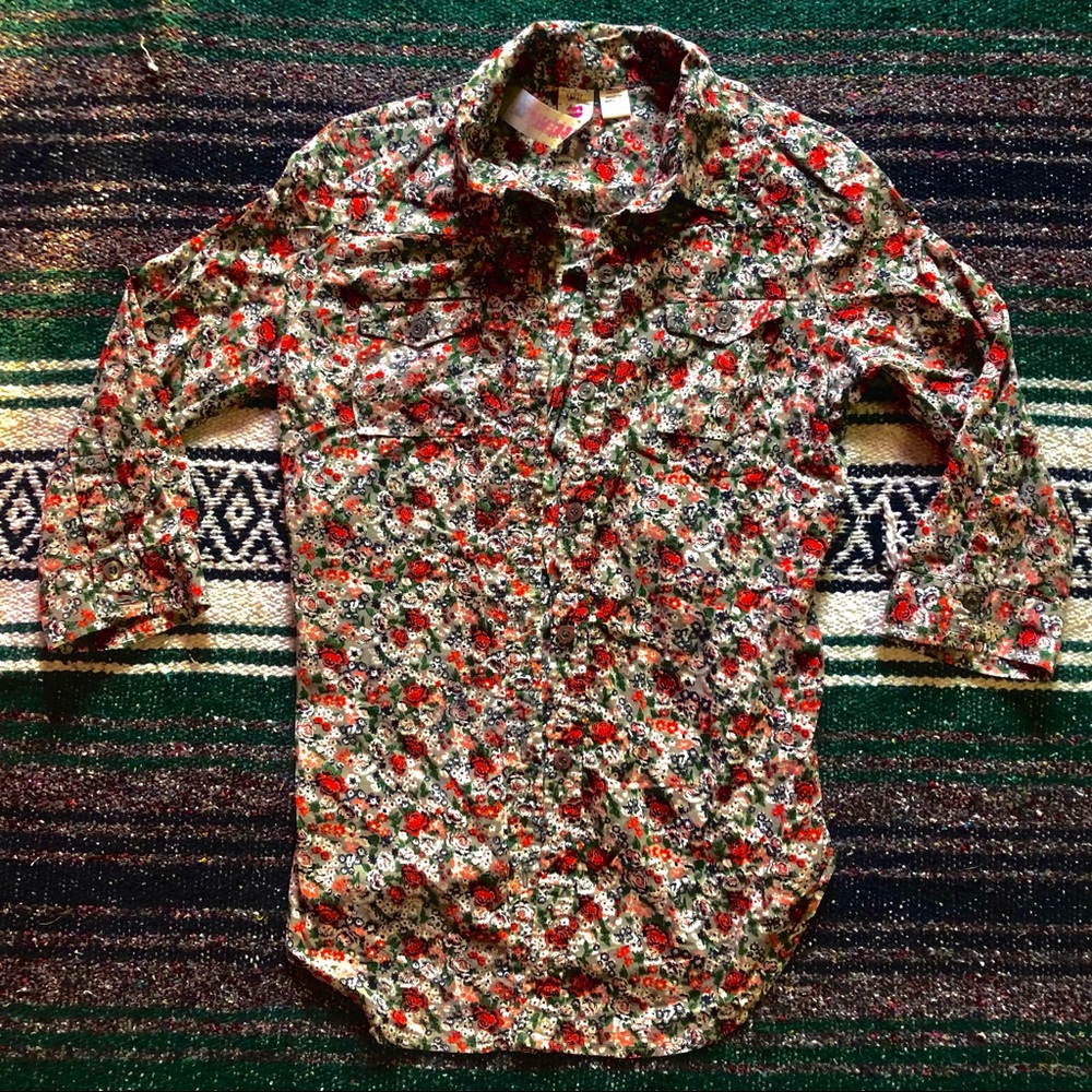Floral button up